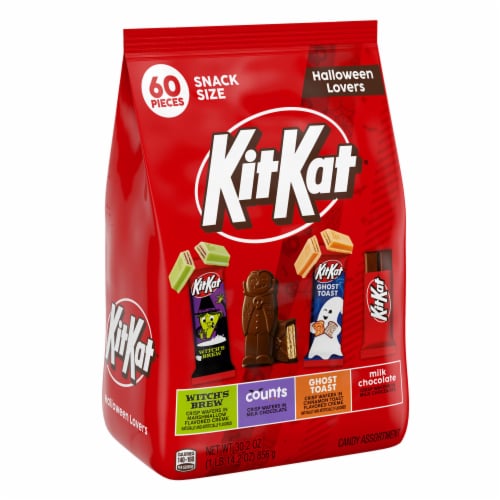 KIT KAT® Assorted Flavored Wafer Snack Size Halloween Candy Bag Perspective: back