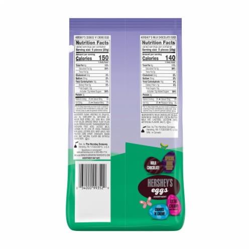 Hershey's Eggs Assortment Perspective: back