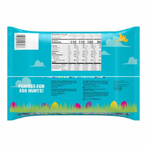 Hershey's Easter Candy Assortment Laydown Bag Perspective: back