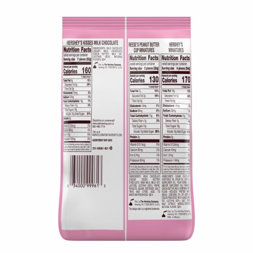 Hershey's Valentine's Cupid's Mix Assorted Candy Perspective: back