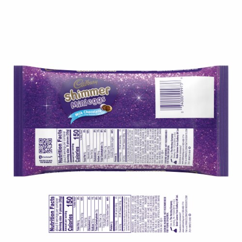 Cadbury Shimmer Mini Eggs Milk Chocolate Candy Perspective: back