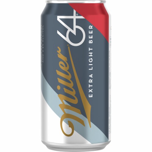 Miller64 Extra Light Beer Perspective: back
