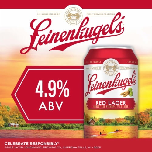 Leinenkugel's Red Lager Craft Beer Perspective: back