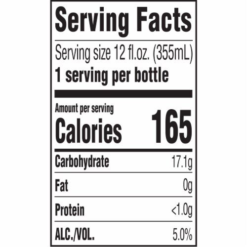 Redd's® Hard Apple Strawberry Ale Beer Perspective: back