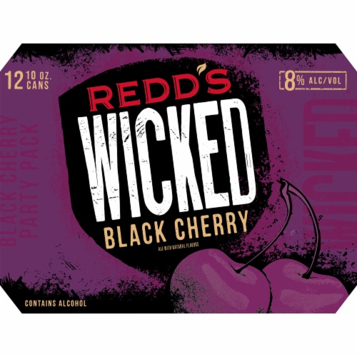 Redd's Wicked Black Cherry Ale Beer Perspective: back
