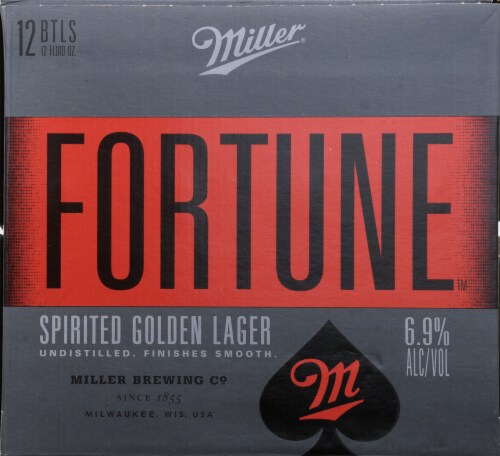 Miller Fortune Beer Perspective: back