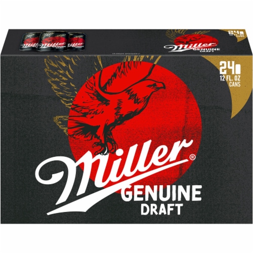 Miller Genuine Draft American Lager Beer Perspective: back