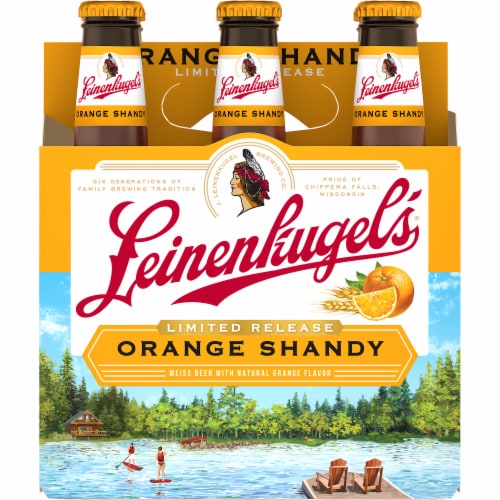Leinenkugel's Orange Shandy Beer Perspective: back