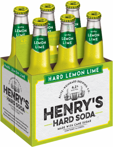 Henry's Hard Soda Lemon Lime Perspective: back