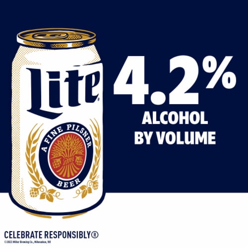 Miller Lite American Pilsner Light Lager Beer, 9 bottles / 16 fl oz ...