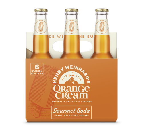 Henry Weinhard's Gourmet Orange Cream Soda Perspective: back