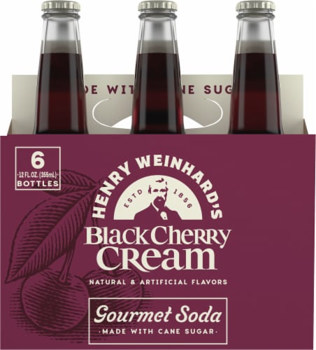 Henry Weinhard's Gourmet Black Cherry Cream Soda Perspective: back