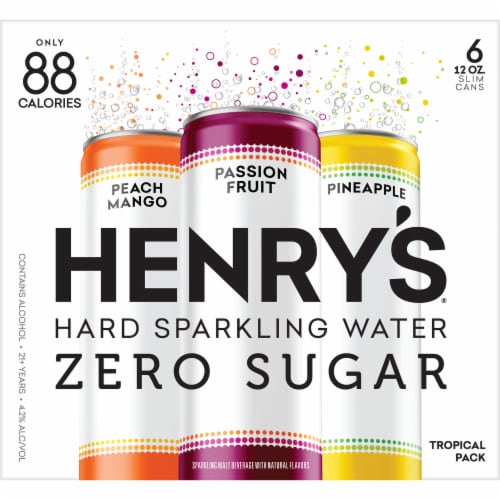Henry's Hard Tropical Sparkling Water Seltzer Variety Pack Perspective: back
