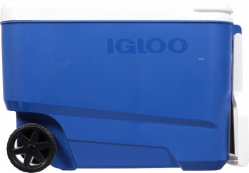 Igloo Wheeled Cooler - Blue Perspective: back