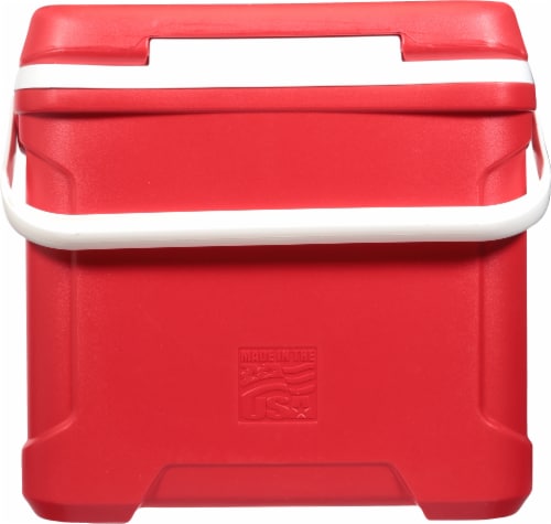 Igloo® Eco Cool Latitude Red & White Hardside Cooler Perspective: back
