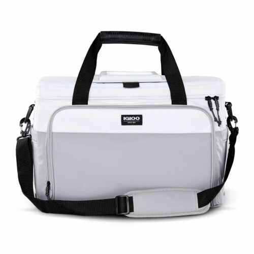 Igloo Coast Durable Compact Insulated 36 Can Cooler Duffel Bag White Gray 1 Piece City Market