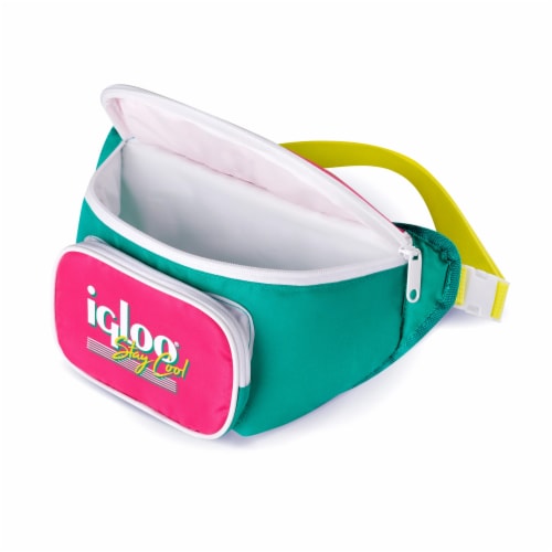 Igloo 90s Retro Collection Square Neon Lunch Box Soft Side Cooler Bag,  Yellow, 1 Piece - Kroger