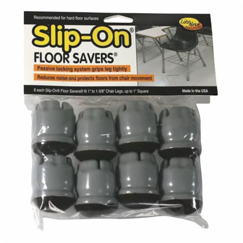 Slip on Floor Savers 1 to 1-3/8 (8 Pack) Perspective: back