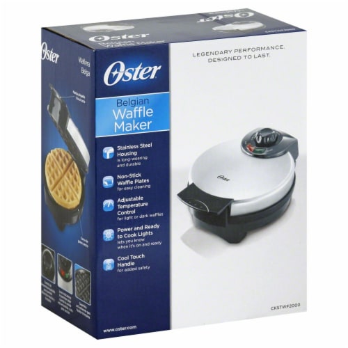  Oster Belgian Waffle Maker with Adjustable Temperature