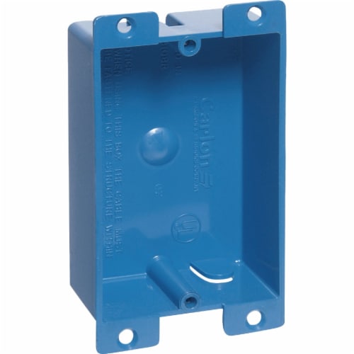 Carlon 1-Gang PVC Molded Old Work Switch Box B108RUPC Perspective: back