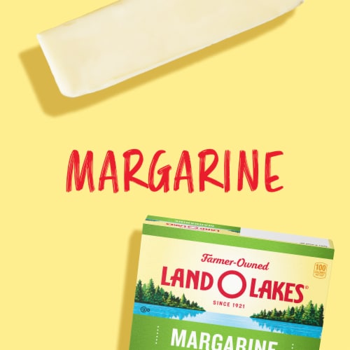 Land O Lakes Margarine Sticks Made with Vegetable Oil Perspective: back