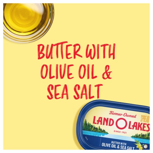 Land O Lakes Butter with Olive Oil & Sea Salt Spreadable Perspective: back