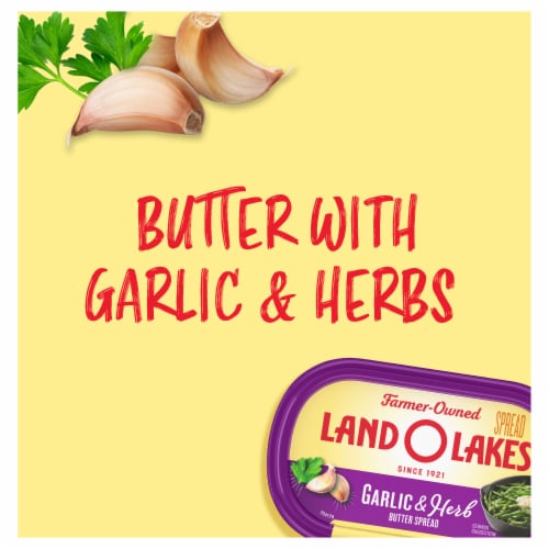 Land O Lakes Garlic & Herb Butter Spread Perspective: back
