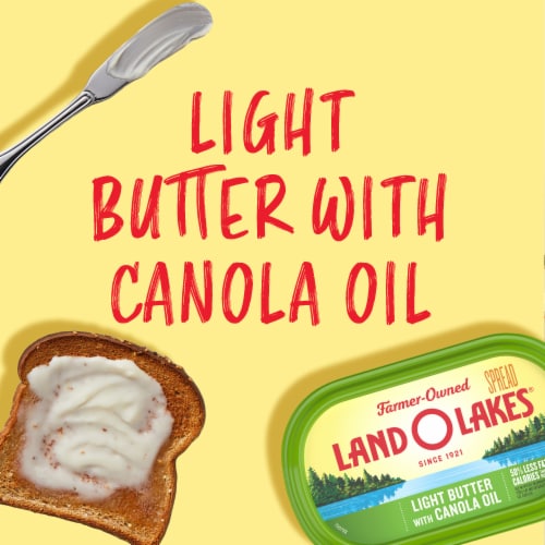 Land O Lakes Light Butter with Canola Oil Spreadable Perspective: back
