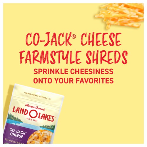 Land O Lakes® Co-Jack® Cheese Farmstyle Shreds Perspective: back