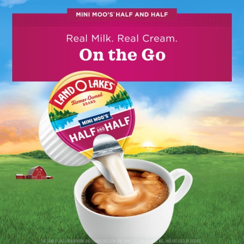 Land O Lakes Mini Moo's Half And Half Creamer Singles Cup Perspective: back