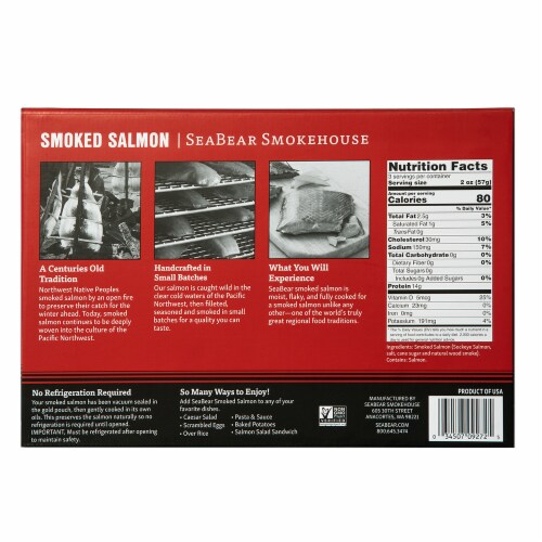 SeaBear Smoked Sockeye Salmon Perspective: back
