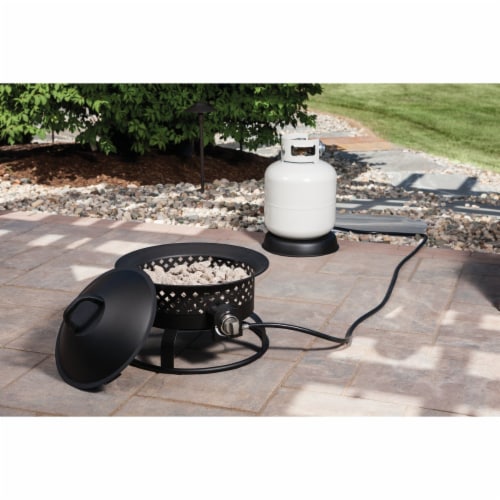 Bond Aurora Steel Gas Firebowl Perspective: back