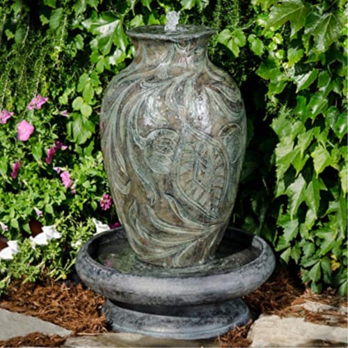 Bond Manufacturing Y96591 Brielle Lighted Bubbling Garden Fountain Perspective: back