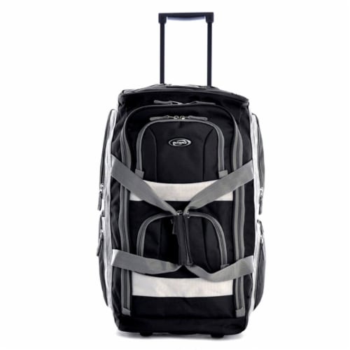 Olympia Rolling Duffel Bag - Black, 1 Piece - Foods Co.