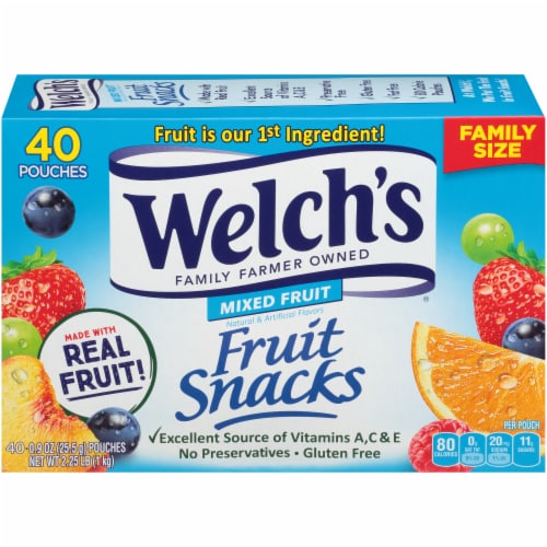 Welch's Mixed Fruit Fruit Snacks Perspective: back