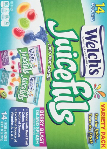 Welch's Juicefuls Fruit Snacks Perspective: back
