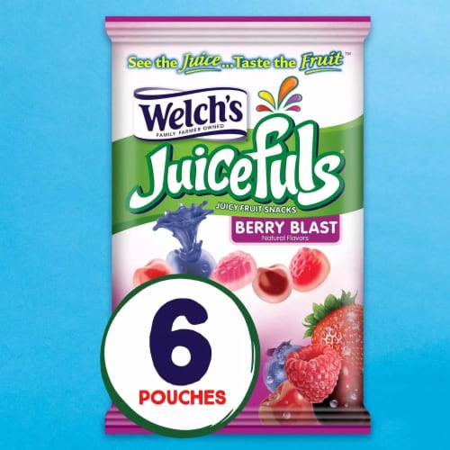 Welch's Juicefuls Berry Blast Juicy Fruit Snacks Perspective: back