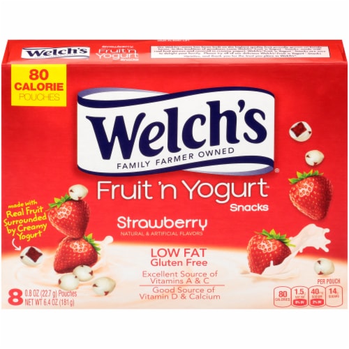 Welch's Strawberry Fruit 'n Yogurt Snacks 8 Count Perspective: back