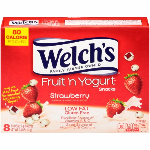 Welch's Strawberry Fruit 'n Yogurt Snacks 8 Count Perspective: back