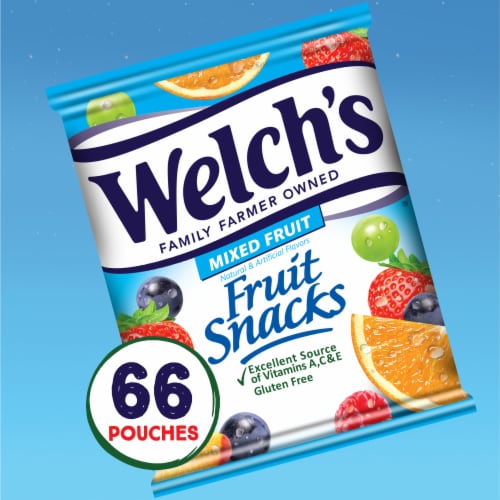 Welch's Fruit Snacks, Mixed Fruit Snack Box, Gluten Free Snack Packs Perspective: back