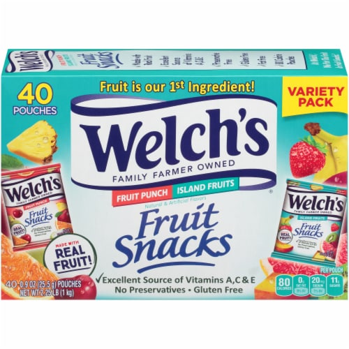 Welch's Fruit Punch/Island Fruits Combo Pack Fruit Snacks Perspective: back