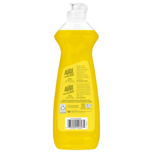 Ajax® Ultra Super Degreaser Lemon Dish Liquid Perspective: back