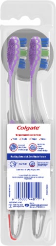 Colgate® 360® Advanced 4 Zone Whole Mouth Clean Soft Toothbrush Value Pack Perspective: back