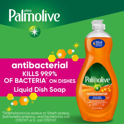 Ultra Palmolive Antibacterial Concentrated Orange Scent Dish Liquid Perspective: back