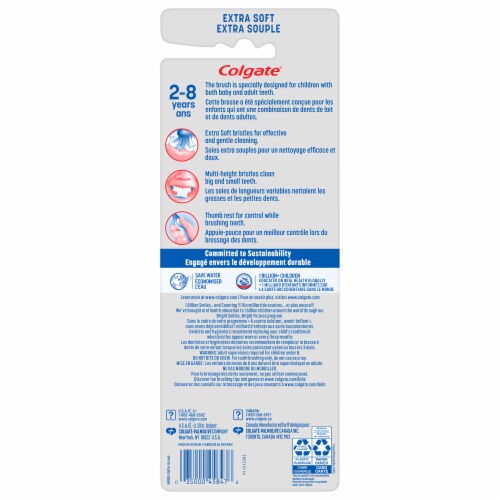 Colgate® Kids Ocean Explorer Extra Soft Toothbrush Variety Pack Perspective: back