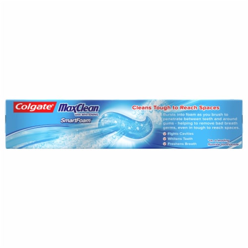 Colgate MaxClean Effervescent Mint Smart Foam Toothpaste Perspective: back
