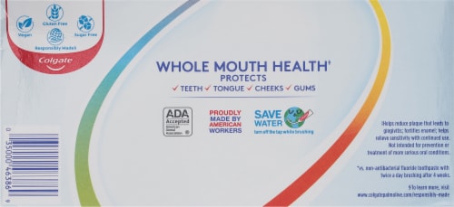 Colgate Total Clean Mint  Value Pack Toothpaste Perspective: back