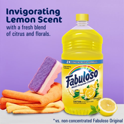 Fabuloso Multi-Purpose Cleaner 2x Concentrated Refreshing Lemon Perspective: back
