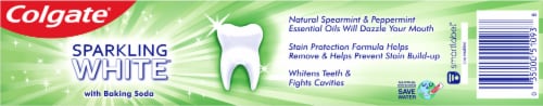Colgate® Sparkling White® Whitening Mint Zing Toothpaste Perspective: back