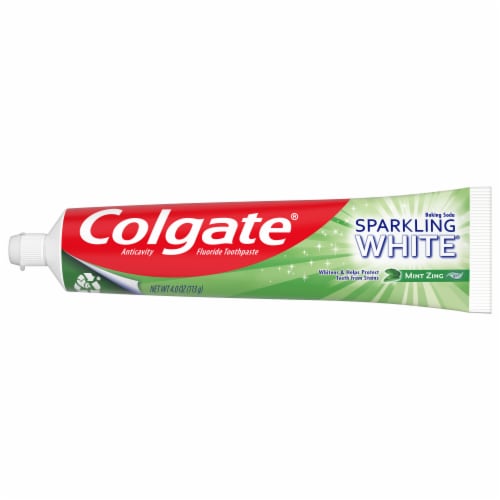 Colgate Sparkling White Whitening Toothpaste Mint Zing Perspective: back